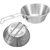 CNAFGBGG Set da Viaggio per stoviglie Sierra Cup da Campeggio, Set di Ciotole, Zaino in Spalla, in Acciaio Inossidabile 304, Pieghevole, Robusto, Misura 500 ml, 2 Pezzi.