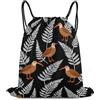 Generic New Zeland Kiwi Bird Borsa con Cordoncino Sacca con Cordoncino Stringa Pieghevole per Vacanze Uomo Campeggio Borsa Palestra 36X42Cm