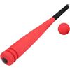 Lastdaytime Mazza da baseball in spugna per bambini, sicura, morbida e sicura, con impugnatura antiscivolo, leggera, per cortile, parco e asilo, allenamento con palla (rosso)