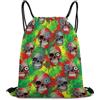 Generic Halloween Zombie Skull Tasche Coulisse Gym Sack Unisex Pieghevole per Donna Yoga Spiaggia Borsa Coulisse 36X42Cm