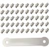 Tsawntd Bulloni per Pedali Bici Vite Vite per Pedale Bici da Strada Anti-Sci in Acciaio Inossidabile 51PCS Borchie fisse in Acciaio Inossidabile Anti-Sci Borchie per Strada MTB