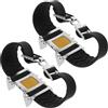 HOMOCONO Ramponi Antiscivolo a 4 Denti per Scarpe e Stivali, Gomma Resistente e Acciaio Manganese, per Escursioni Outdoor e Trekking Invernali