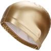 Tsawntd Cuffia da nuoto PU Cuffia da nuoto impermeabile Protezione elastica per le orecchie Accessorio per il Cappello giallo da per adulti impermeabile pu