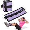 SPRINGOS - Pesi alla caviglia 2 x 0,5 kg, viola, pesi da allenamento, ginnastica, manette fitness, attrezzature sportive