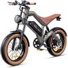 Lamtier M20 è una bicicletta elettrica per adulti con pneumatici larghi da 20,batteria da 48 V 18,2 Ah,velocità massima di 25 km/h e autonomia massima fino a 160 km con pedalata assistita.