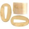 KALLORY Protezione per Katana Giapponese in Ottone Oro 3.00x2.70x1.00cm, Compatibilità e Montaggio per Riparazione e Realizzazione di Spade