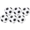 XUMIUZIY Set di 6 Palline da Biliardino Bianche e Nere, Palloni da Calcio Balilla Sostitutivi (6PCS)