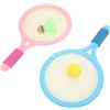 Changor Racchetta da Badminton per Bambini Design Carino Racchette Robuste e Morbide per Giochi Interni Ed Esterni 1 Paio 3 Anni + Materiale ABS