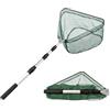 EVBOTGEE retino allungabile, da pieghevole,Guadino da pesca telescopico, Landing Net 130 cm, trote, accessori per la per laghetti, ruscelli, laghi, pesca in barca,retino da