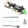 Coolwell Adattatore PCIe to M.2 NVMe per Raspberry Pi 5, Multifunctional M.2 SSD Expansion Board, supporta NVMe 2230/2242, Dual 4K Outputs, Gen2/Gen3 SSD, Type-C or Terminal Power, Easy HDMI Conversion