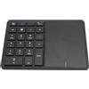 VBESTLIFE Tastierino Numerico Wireless, Bluetooth 4.2 e Wireless 2.4G Tastierino Numerico a Doppia modalità con Touchpad, 22 Tasti, per Laptop, PC, Desktop (BLACK)