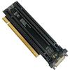 Psdndeww PCIe Rama X16 a X8 PCIE4.0 X16 1 in 2 Gen4 scheda 4P porta di alimentazione split adattatore di espansione per PC