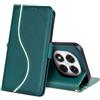 laddutoi Cover per Xiaomi Redmi Note 14 Pro 5G, Custodia Flip Case in Pelle PU [Slot Carte] [Supporto Stand] [Magnetica], Libro Portafoglio Antiurto Custodia per Redmi Note 14 Pro 5G, Verde