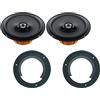 Superauto hi-fi Hertz DCX 165.3 Coppia Di Altoparlanti Coassiali Da 165 mm a Due Vie con supporti compatibili con SUZUKI SWIFT dal 2004 Predisposizione Anteriore o Posteriore