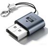 Truhuova DP Dummy Plug 4K DisplayPort Adattatore display virtuale con portachiavi, emulatore EDID Headless Ghost per desktop remoto e server, emulatore di scheda grafica per PC, Mac, Linux (1 pezzo)