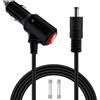 HuaLiSiJi Caricabatteria da Auto DC 12V 24V Cavo Accendisigari DC5521 con Interruttore 16AWG 15A, per GPS, Altoparlanti, Fotocamera (2m)