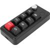 Sxhlseller KeyPad Numerico con 8 Tasti Programmabili, Numpad Meccanico USB C Cablato per Laptop, 4 modalità Macro, 12 modalità di Illuminazione, Supportare lo Swap Caldo a Chiave, Plug and (BLACK)