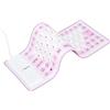 ASHATA Tastiera in Silicone Impermeabile, Mini Tastiera Pieghevole USB Cablata Flessibile Antipolvere 85 Tasti, Leggera e Portatile, Morbida e Comoda da Usare, per PC Portatili(Viola)