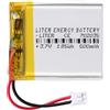 Liter energy battery Batteria 702035 LiPo 3.7V 500mAh 1.85Wh Ricaricabile Connettore PH2.0 (JST-PHR-02) Tipo B Litio: Assicurarsi che la polarità del dispositivo corrisponda 37x20x7mm (PH2|500mAh|702035)