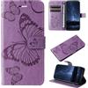 DENDICO Cover per Samsung Galaxy A34 5G, Antiurto Cover a Libro con Slot per Carte, Portafoglio Custodia in PU Pelle per Samsung A34 5G, Viola