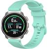 GIOPUEY Cinturini Compatibile con SUUNTO Ocean, Morbido Silicone Cinturino [Resistente all'Usura] [Traspirante] - Green