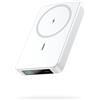 HETP Magnetico Power Bank con Magsafe, 10800mAh Caricatore Portatile Wireless Powerbank, PD 20W QC 4.0 Ricarica Rapida USB C Batteria Esterna con Display LED per iPhone 17/16/15/14/13/12 Serie - Bianco