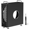 Plyisty Monte per Mac Mini M4/M4 Pro, Supporto per Telaio Desktop in Lega di Alluminio, Design Vuoto per una Migliore Dissipazione del Calore, Anti-scratch, Prova di Impatto (BLACK)