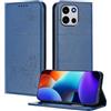 XINYEXIN Custodia in Pelle per OnePlus Nord 6 5G | Blu, Cover a Libro, Portafoglio, Blocco RFID, Slot per Carte, Chiusura Magnetica, Supporto, Antiurto