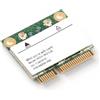 ASHATA Scheda WiFi, SuperSpeed 2,4 G + 5 G Dual Band PCI-E Wireless Bluetooth 4.0 Scheda WLAN,Mini Wireless PCI-e WLAN Card 802.11A / B/G/N 433 Mbps per Windows 7/10 Desktop Notebook PC eccet
