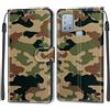 Feyten Cover per Motorola Moto G10/G20/G30, Flip Custodia Pelle PU con [Magnetica][TPU Antiurto][Supporto Stand], Cover a Libro Portafoglio Wallet Case per Motorola Moto G10/G20/G30 (Camuffare)