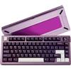 Akko MOD007 V5 HE Tastiera da gioco cablata a scatto rapido Tastiera cablata in alluminio a sgancio rapido con schermo personalizzato Piastra in alluminio viola, interruttore AstroAim