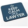 Fabulous Keep Calm I'm a Lawyer Parodia Artigianato Job avvocato - Tappetino per mouse blu (dimensioni 24 x 20 cm)
