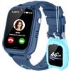 JUBUNRER 4G Smartwatch Bambini GPS WiFi Telefono Videochiamata SOS Fotocamera Calcolatrice Contapassi Sveglia Giochi Impermeabile Braccialetto Digitale Orologio Bambina Bambino Regali-