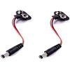 Movilideas 2 x Connettore CC porta pila da 9 V 5,5 x 2,1 mm