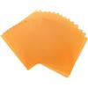 QUARKZMAN 14pcs Fogli Di Plastica Colorati, Pellicola Trasparente Ambra Gel Di Correzione Colore Filtro Luce Impermeabile 2 X 2 Fogli Per DIY Artigianato, Illuminazione LED, Foto (Arancio)