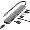 JESWO 8 in 1 Adattatore Tipo C con HDMI 4K, 2 USB 3.0, USB 2.0, PD 100W, SD/TF, Type-C Data, Compatibile con Macbook Pro/Air, iPad, iPhone, Surface Book, Dell XPS,ecc