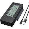 Flkiglm Adattatore disco rigido a USB, lettore di hard disk, lettore di hard disk esterno, adattatore USB per laptop, tablet, desktop, casa, uffici