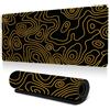 Hearda 3D Modello Tappetino Mouse, Trama Multicolore Tappetino Mouse XXL/XL/L, Tappetino Mouse Gaming con Base in Antiscivolo e Bordi Cuciti, Mouse Pad per Ufficio e Casa (1200x600x3mm,Arancione)