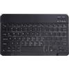Plyisty Tastiera Portatile Wireless Tastica Ergonomica Ultra Sottile con Retroilluminazione RGB per Tablet Phone Laptop (BLACK)
