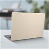 kwmobile Cover Compatibile con Apple MacBook Air 13 2018 2019 2020 A1932 Cover - Custodia Protettiva Fronte Retro - Design Intrecciato in Pelle PU - Bianco