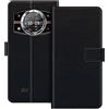 ESACMOT Custodia folio in similpelle per Cubot Kingkong 11 5G - Nero | 6.72 Custodia portafoglio flip con portacarte, supporto e chiusura magnetica, stile dalla texture raffinata