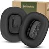 Geekria Elite Cuscinetti per orecchie di ricambio in pelle di pecora per Apple AirPods MAX (A2096)/MAX2 (A3184), cuffie, parti di riparazione (Nero)