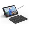 QYiiD Custodia per tastiera per iPad mini 7 (2024)/iPad mini 6 8,3 2021, retroilluminazione a 7 colori, girevole a 360°, funzione di accensione/spegnimento automatico, tastiera Bluetooth rimovibile