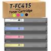 RTEUYH Sostituzione della cartuccia del toner compatibile per Toshiba T-FC415 T-FC415U TFC415 da utilizzare con E-Studio 2010ac 2510AC 2515AC 3015AC 3515AC 4515AC 5015AC 4-pack CMYK