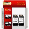 ECOINKO Cartucce PG-575XL - Stampa 1000+ Pagine, Sostituzione di Cartuccia Canon 575 Nero Originali, 575 XL per Canon Pixma TS3500 TS3550i TS3551i TS3750i TS3751i TR4750i TR4751i TR4755i (2-Nero)