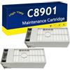 RTEUYH Cartuccia di manutenzione per Epson C12C890191 C8901 PXMT2 per stampante Stylus Pro 4000 4450 4800 4880 7600 7880 7890 7900 9600 9880 9890 9900 11880 WT7900 2-pack