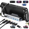 YCBUENO Docking Station 3 Monitor 8 Port in 1 USB Hub with 4K@60Hz VGA,DP1.2 2 USB3.0 Ports,1000Mbps,USB-C 100W PD,VGA Steam Deck Accessori per Valve steam deck/Rog Ally/Switch/Legion Go