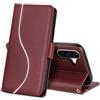 laddutoi Cover per Samsung Galaxy A36 5G, Custodia Flip Case in Pelle PU [Slot Carte] [Supporto Stand] [Magnetica], Libro Portafoglio Antiurto Custodia per Samsung A36 5G, Vino Rosso
