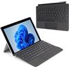TECHGEAR Tastiera Surface Go per Microsoft Surface Go 1, 2, 3, 4, sottile, wireless, Bluetooth, retroilluminazione, trackpad/touchpad di precisione, QWERTY