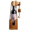 Casa Vivente Rompicapo in Legno Scuro per Bottiglie, Confezioni Regalo, Scatole Portabottiglie Vino, Giochi di Pazienza